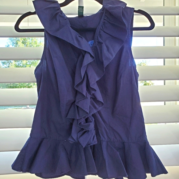 Ralph Lauren ruffled blouse, size 6 - Picture 1 of 3